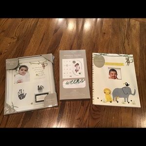 🌷GIBSON MILESTONE BABY BLANKET WITH PROPS, BABY BOOK AND BABY FRAME NWT